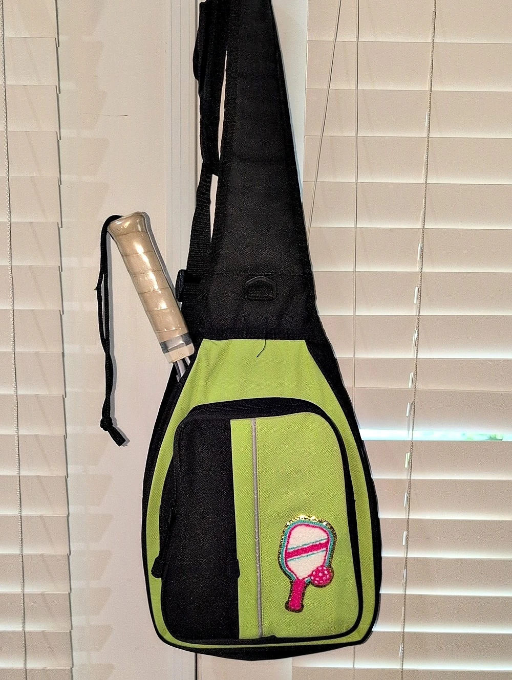 Pickleball Bundle Includes Crossbody, Racket, Zipper Pouch And Clear Bag